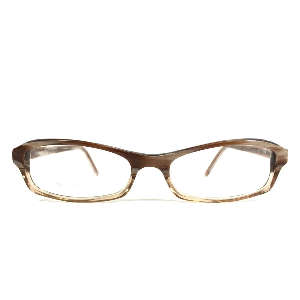 Valentino Eyeglasses Frames 5504/STR 0NDJ Striped Brown Crystals 49-16-135